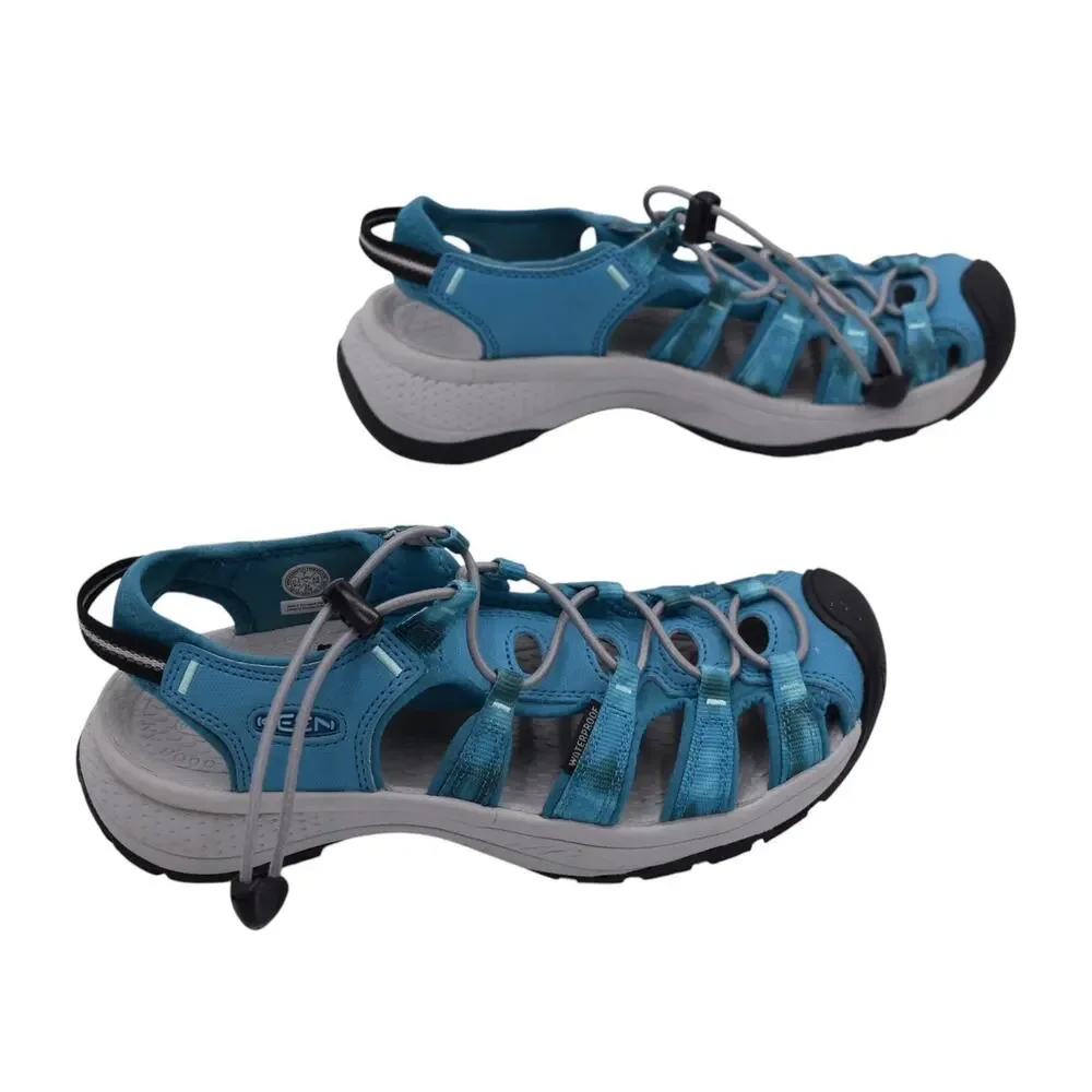 KEEN Astoria West Hiking Sandal - Sea Moss Sky Blue - 0127165 - Womens 7